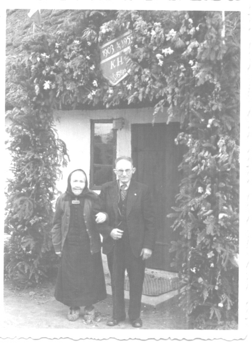 150.PNG - Sofia og Karl Julius. Guldbryllup 1953  Rosager ved Præstø.