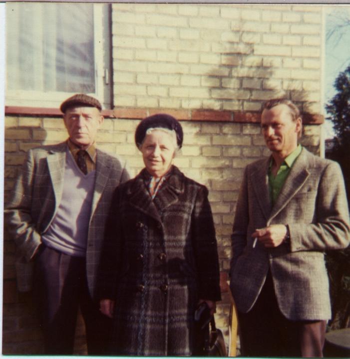 alfred-hans-olga.jpg - Alfred, Olga og Hans Omkr. 1976 Østervang