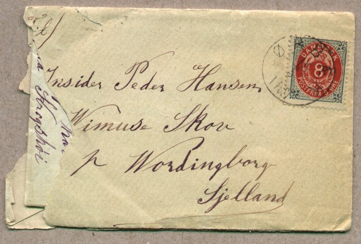 brevtilpeder.jpg - Brev fra Rasmus Hansen Ørbæk Præstegaard til hans broder Peder15. maj 1890