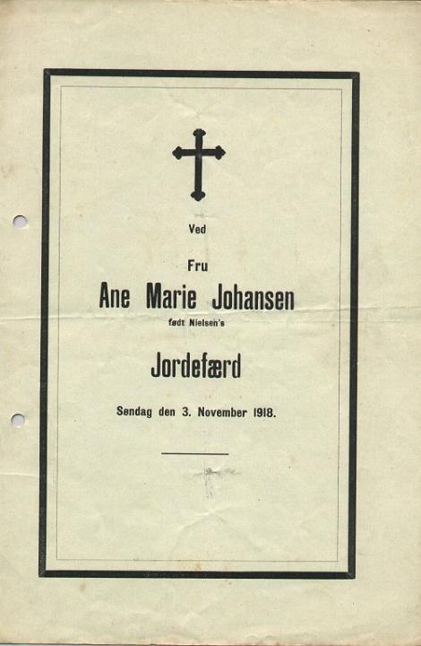 ane-marie-1918.jpg - Ane Marie Johansen ( født Nielsen 1870 - 1918 ) Min Farmor.